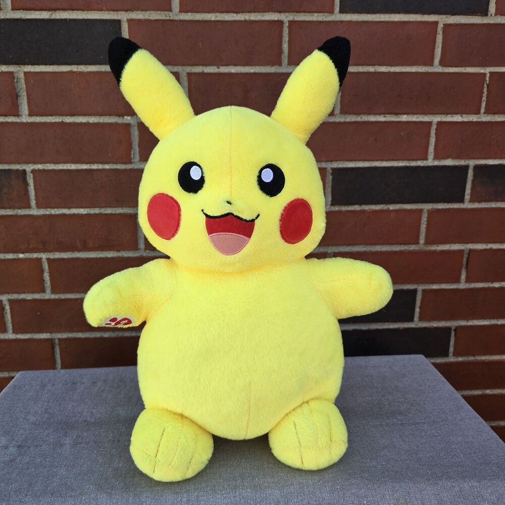Build A Bear Pokemon Pikachu Stuffed Animal Plush Doll Toy 18"